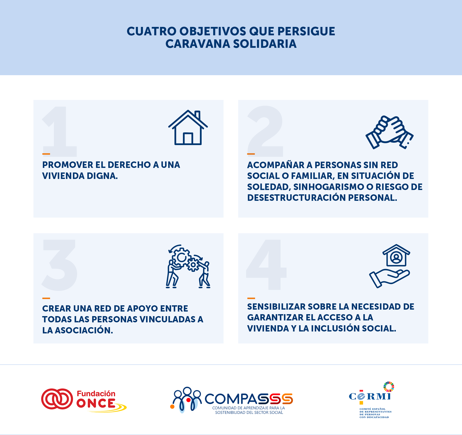 "Cuatro objetivos que persigue Caravana Solidaria"