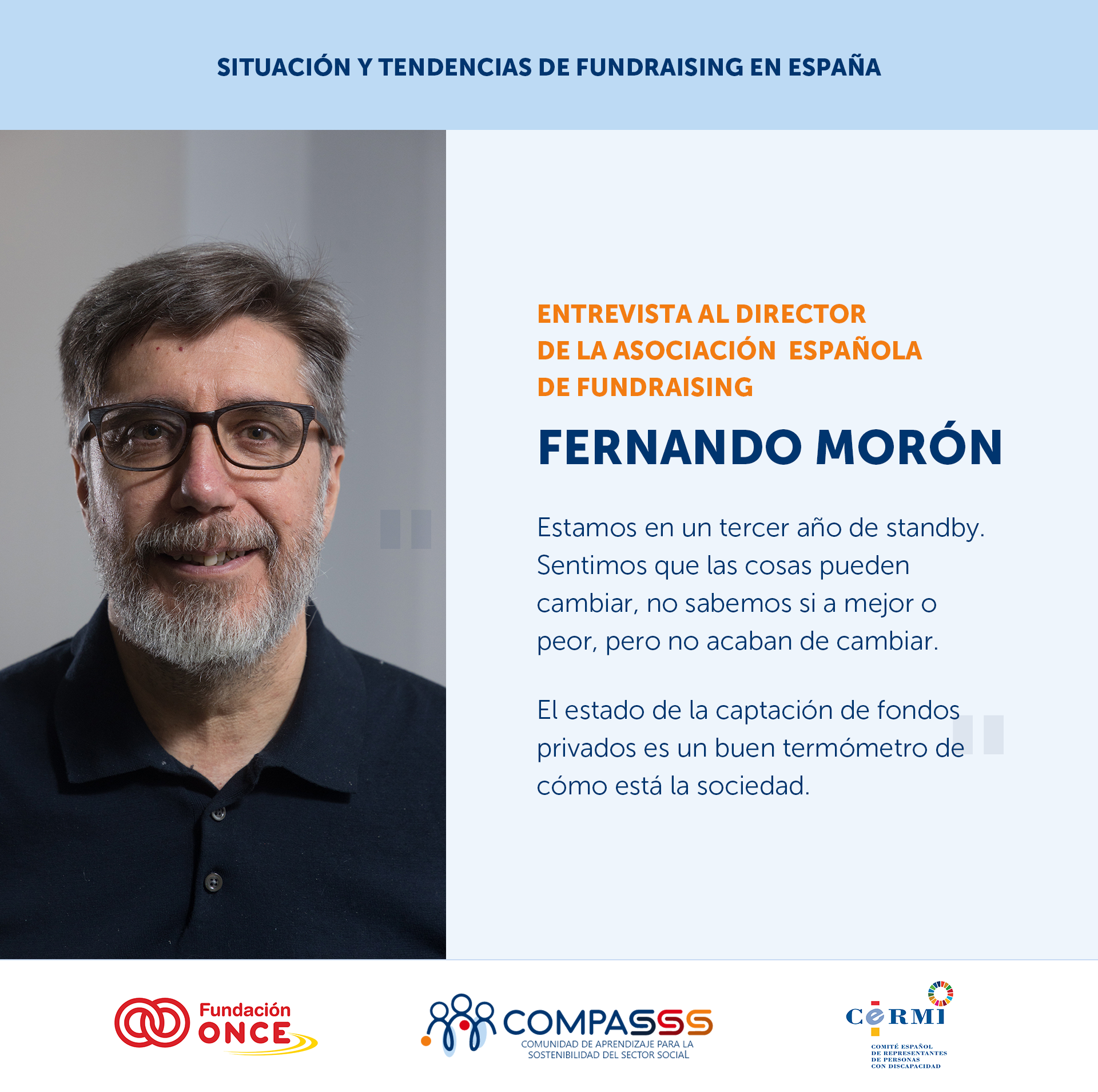 Situación y tendencias de fundraising en España. Entrevista a Fernando Morón. 